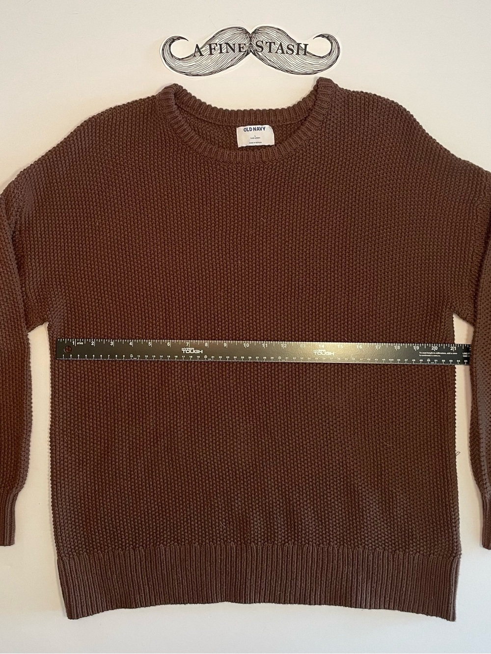 Old Navy Women's Chocolate Brown Crewneck Sweater Cotton